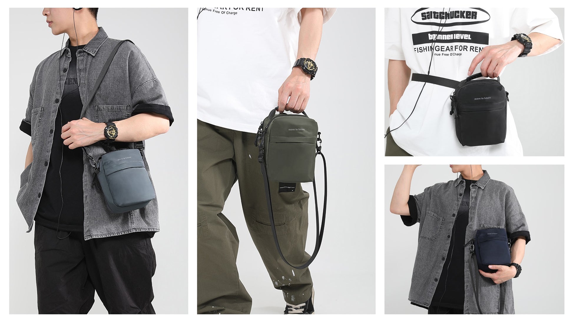 Men's Crossbody MCB24141 - Baystory