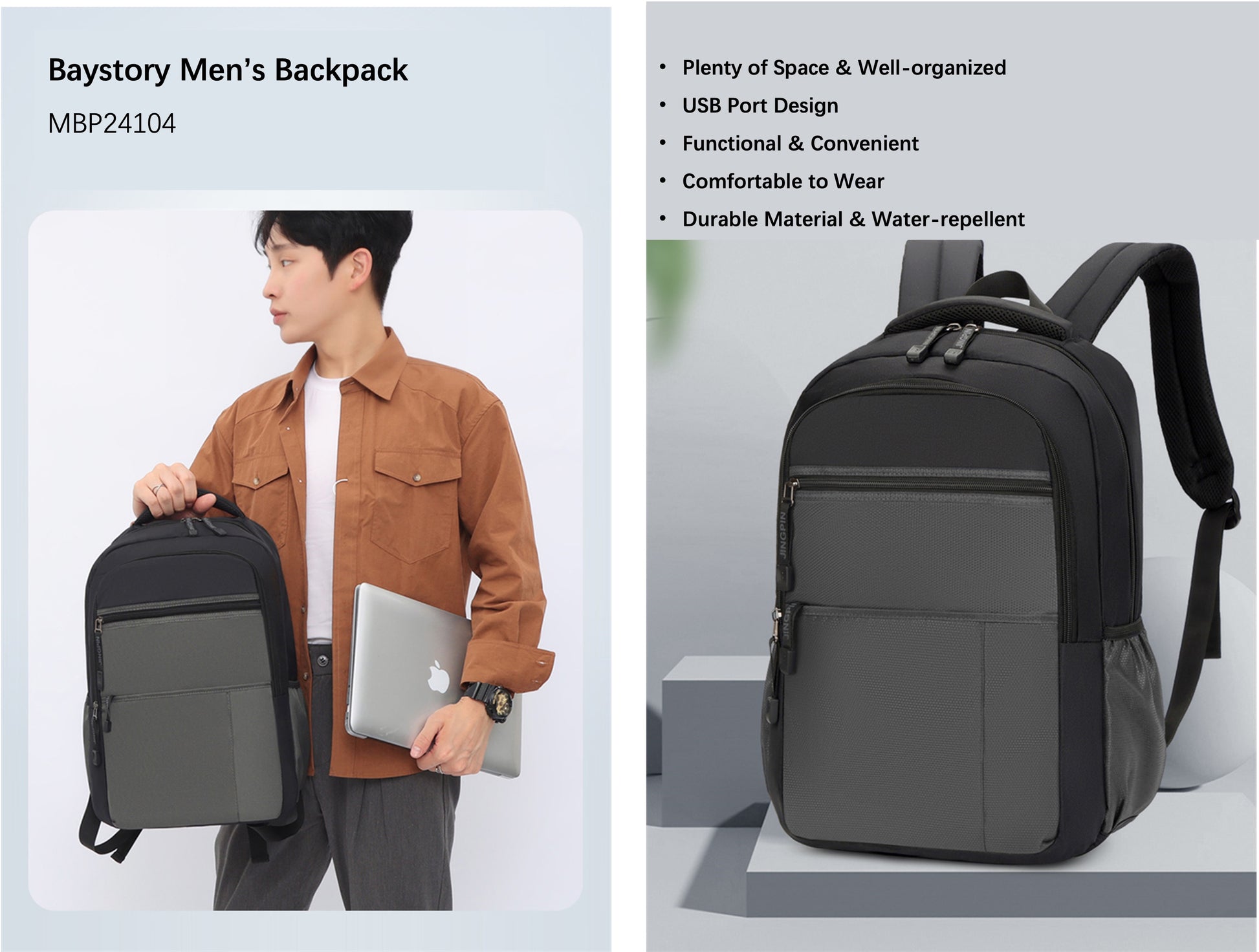 Baystory Men's Backpack MBP24104 - Baystory