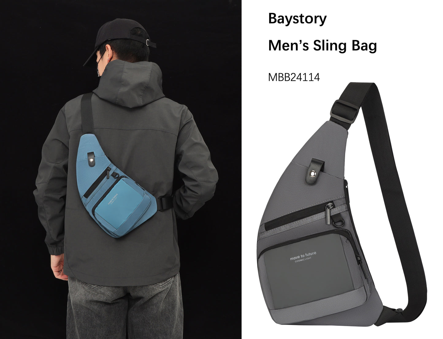 Baystory Men’s Sling Bag MBB24114 - Baystory